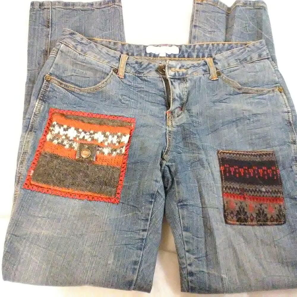 Azona A02 crochet pocket jeans E25